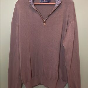 Men's Brown Quarter-Zip Sweater